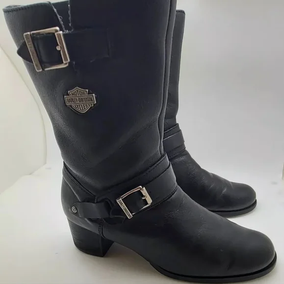 Harley Davidson Motorcycle Biker Boot Heel - Picture 1 of 6